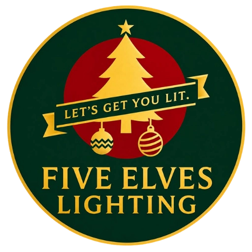Five Elves Christmas Lights Installers Logo